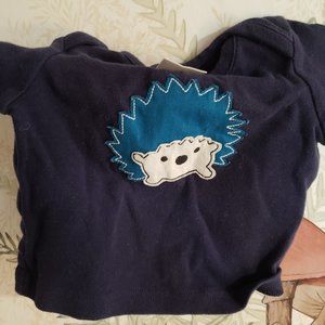 Hanna Andersson baby hedgehog shirt